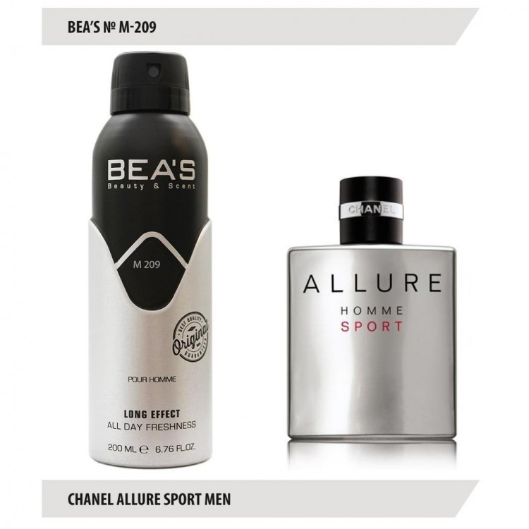 Дезодорант BEA'S M 209 - Chanel Allure Homme Sport For Men 200мл