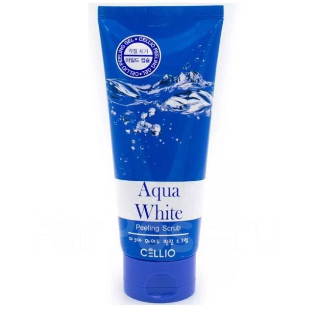 Очищающий пилинг-скраб для лица Cellio Aqua White Peeling Scrub  (Korea original) 7300