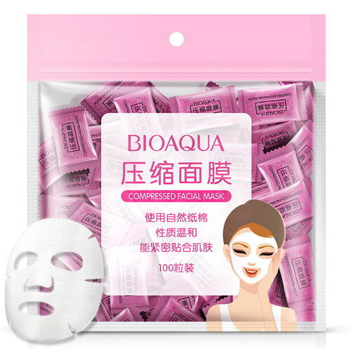 Прессованная тканевая маска-таблетка BioAqua Compressed Facial Mask