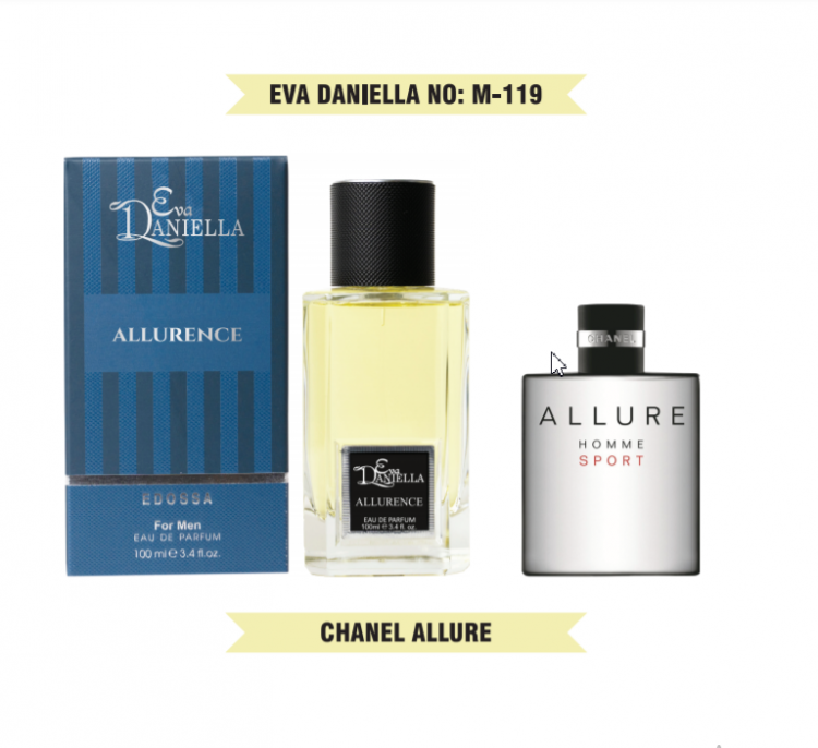 Eva Daniella № M-119-Chanel Allure Homme Sport 100 мл