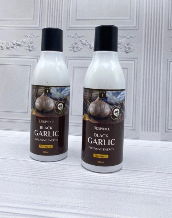 Шампунь Deoproce Black garlic Intensive energy с экстрактом черного чеснока 200 мл (2300)