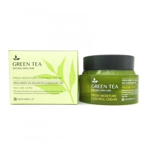 Увлажняющий крем с экстрактом зеленого чая Bonibelle Green Tea Fresh Moisture Control Cream,80 мл (КОРЕЯ)