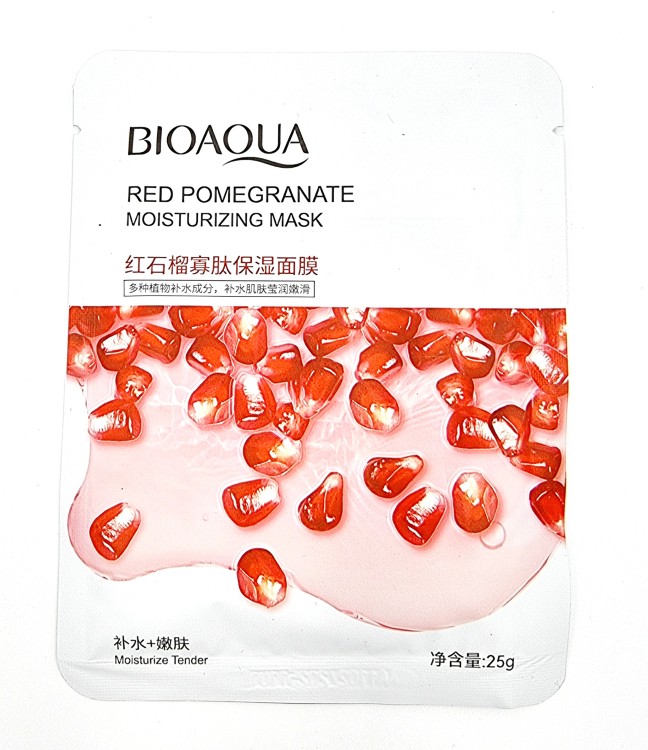 Тканевая маска с экстрактом граната BioAqua Red Pomegranate Moisturizing Mask 