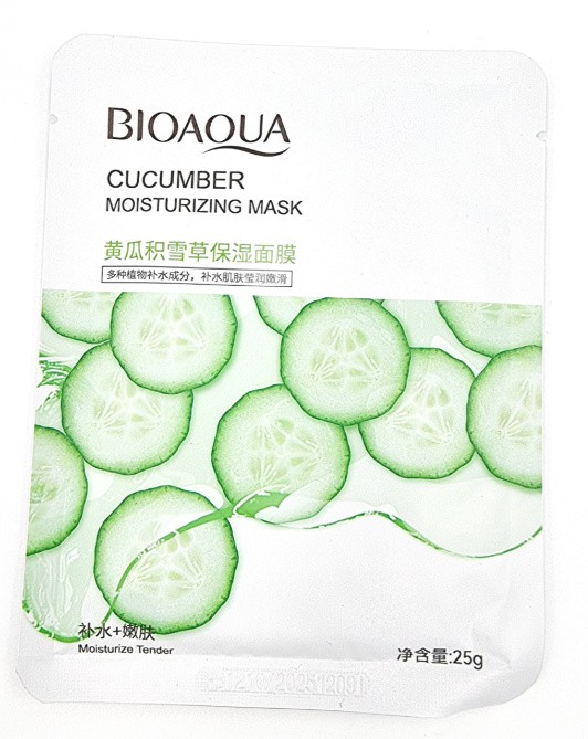 Тканевая маска с экстрактом огурца BioAqua Cucumber Moisturizing Mask